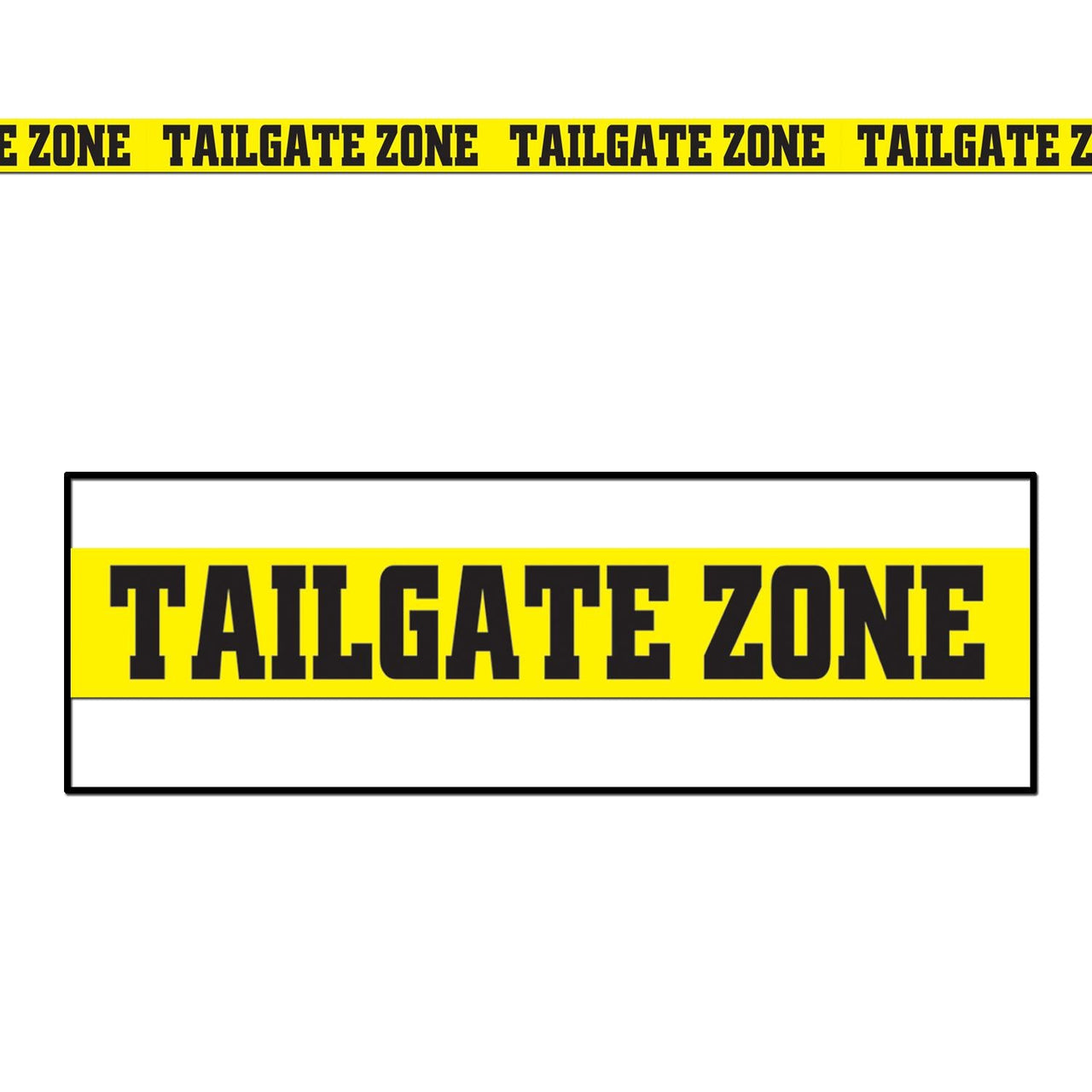 Tailgate Zone Party Tape - Bulk 12 Pack
