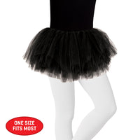 6 Pack Bulk Black Tutu Skirt One Size Fits Most for Costumes
