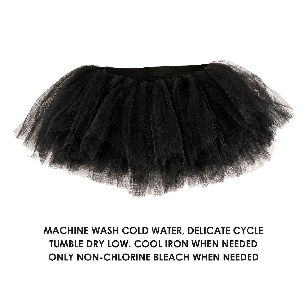 6 Pack Bulk Black Tutu Skirt One Size Fits Most for Costumes