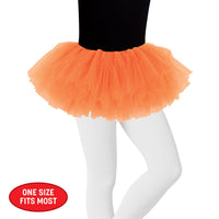 6 Pack Bulk Orange Tutu Skirt One Size Fits Most