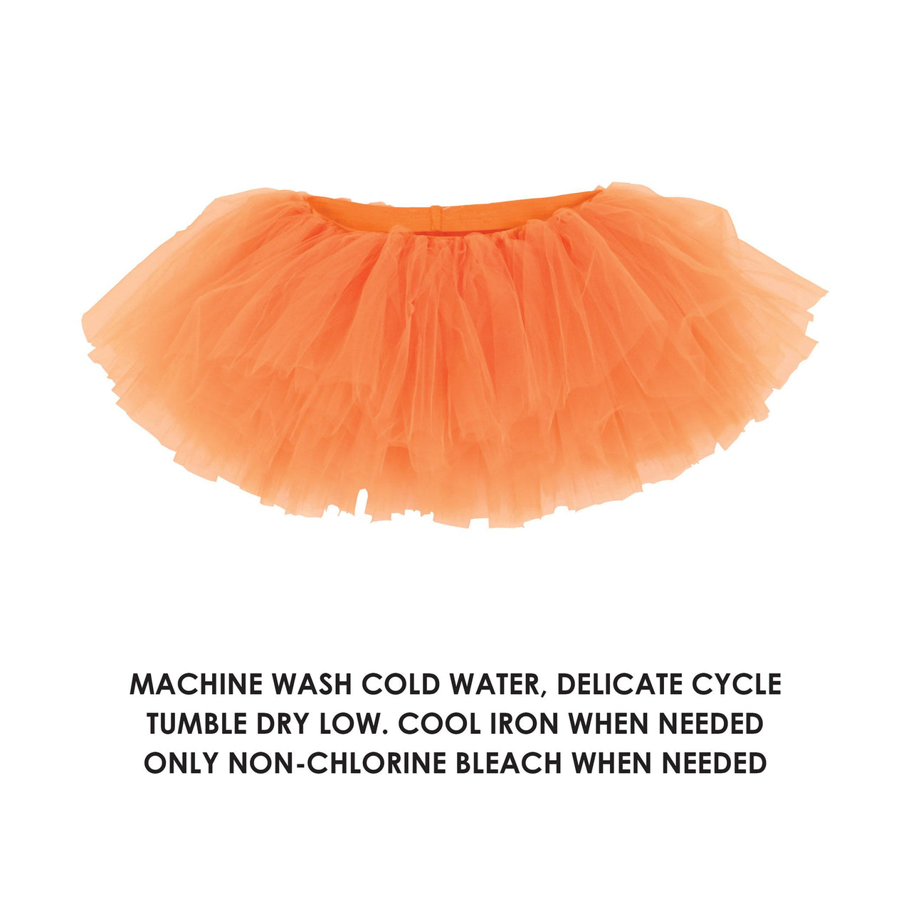 6 Pack Bulk Orange Tutu Skirt One Size Fits Most