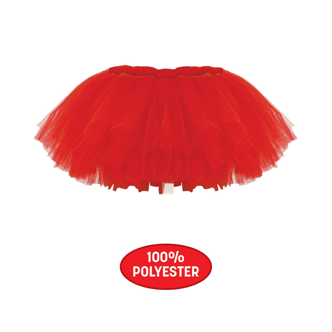 6 Pack Bulk Red Tutu Skirt One Size Fits Most for Spirit & Halloween