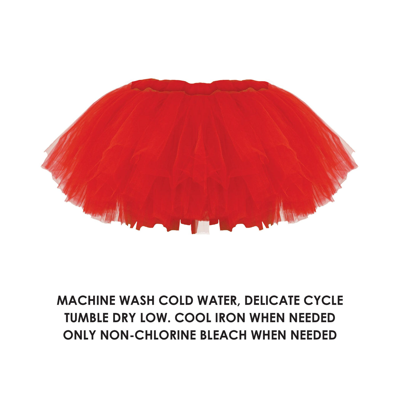 6 Pack Bulk Red Tutu Skirt One Size Fits Most for Spirit & Halloween