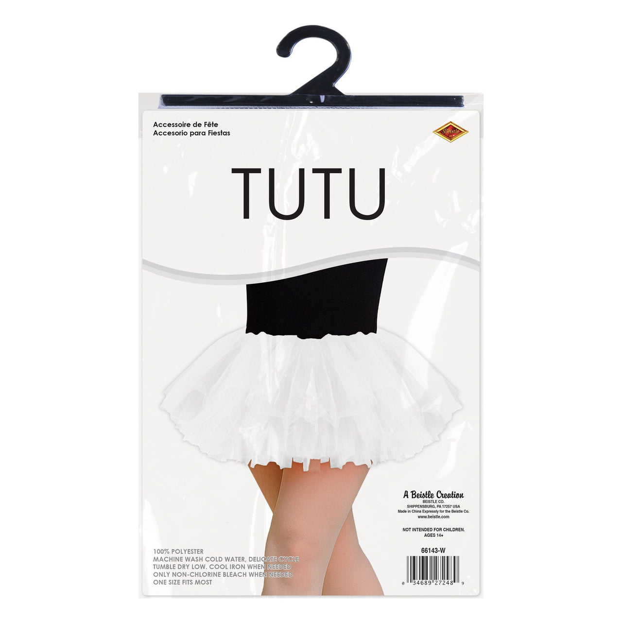 6 Pack Bulk White Tutu Skirt One Size Fits Most Spirit & Halloween
