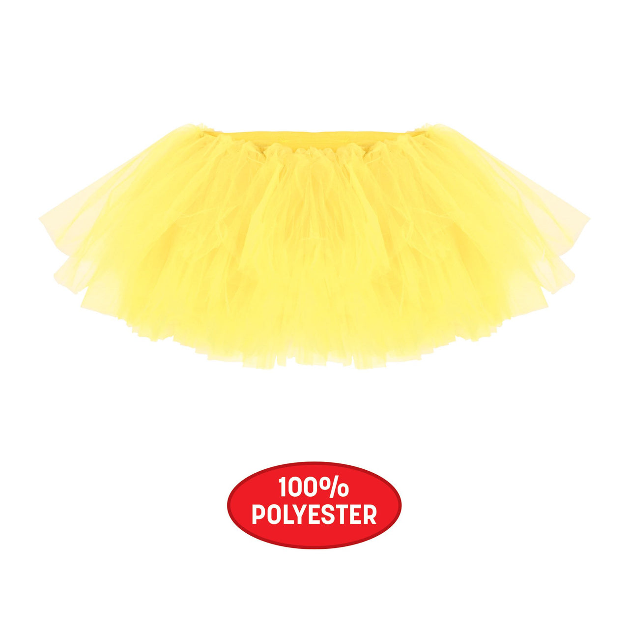 6 Pack Bulk Vibrant Yellow Tutu Skirt One Size Fits Most