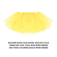 6 Pack Bulk Vibrant Yellow Tutu Skirt One Size Fits Most