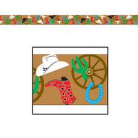 Western Party Tape - Bulk 12 Pack