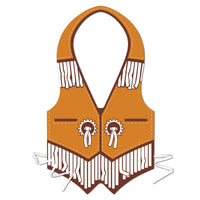 Plastic Western Party Vest - Bulk 48 Pack