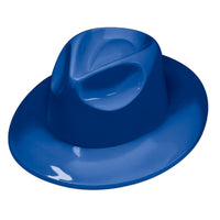 Blue Plastic Fedora Hat - Spirit & School Event Ready