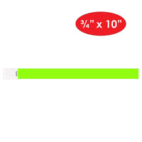 Solid Color Neon Lime Party Wristbands (600 Per Case)