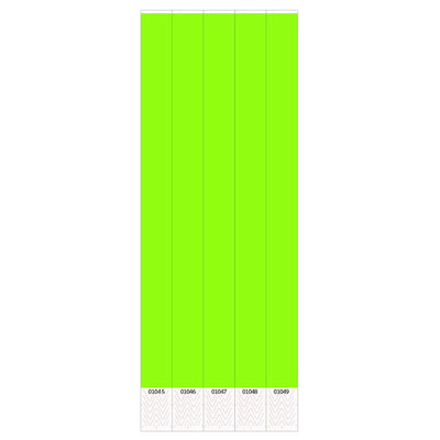 Solid Color Neon Lime Party Wristbands - Bulk 600 Pack