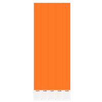Solid Color Neon Orange Party Wristbands - Bulk 600 Pack