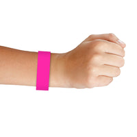 Solid Color Neon Pink Party Wristbands (600 Per Case)