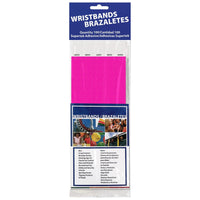 Solid Color Neon Pink Party Wristbands (600 Per Case)