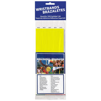 Solid Color Yellow Party Wristbands (600 Per Case)