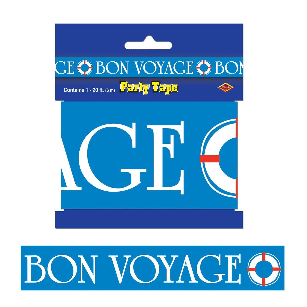 Bon Voyage Party Tape - Bulk 12 Pack