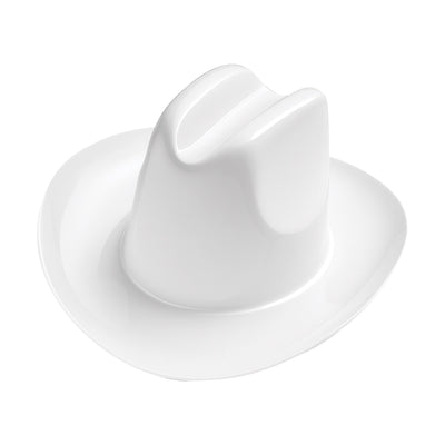 White Miniature Plastic Cowboy Hats - 3 Pack