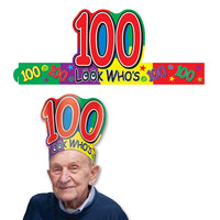 Look Who's 100 Headband - Bulk 24 Pack