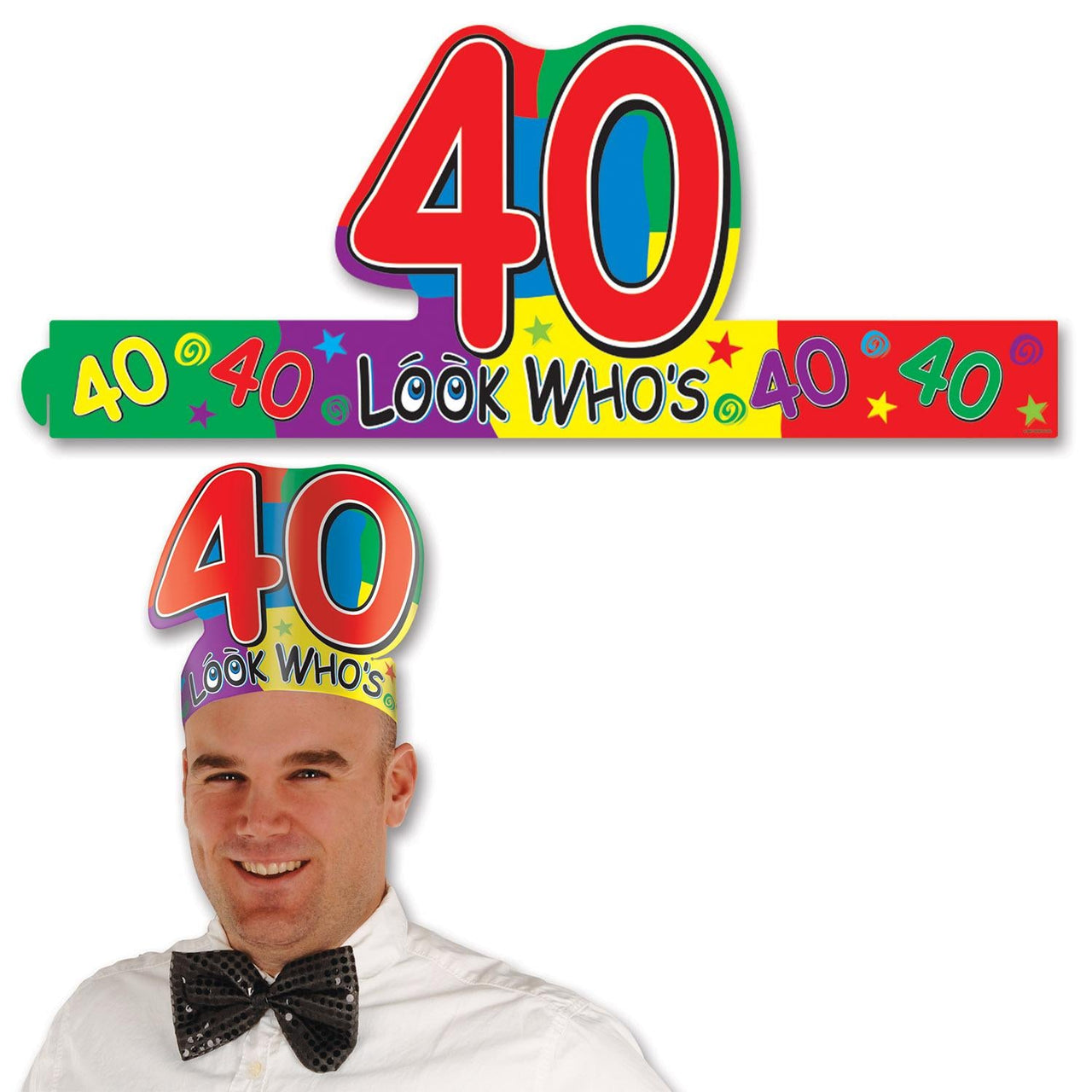 Look Who's 40 Headband - Bulk 24 Pack