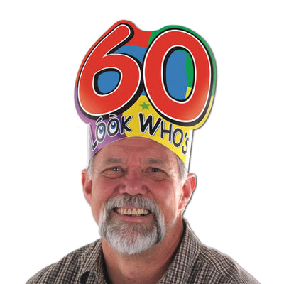 Look Who's 60 Headband - Bulk 24 Pack