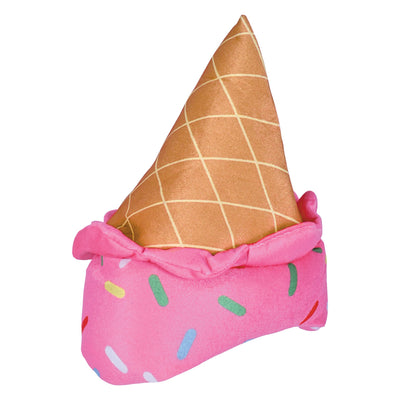Plush Ice Cream Cone Hat - Fun & Whimsical Novelty