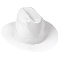 White Plastic Cowboy Hat - One Size Fits Most