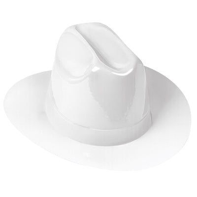 White Plastic Cowboy Hat - One Size Fits Most