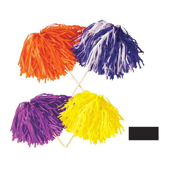 Beistle Soft-Touch Pom Pom Boppers – Schwarz-gelb, Kopfband Mit Pompons