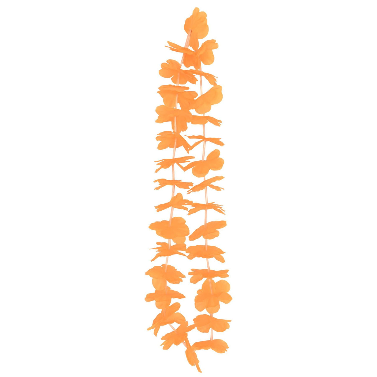 Luau Party Orange Hawaiian Lei - Bulk 12 Pack