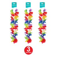 Bulk Rainbow Hawaiian Lei (12 Pkgs Per Case) by Beistle