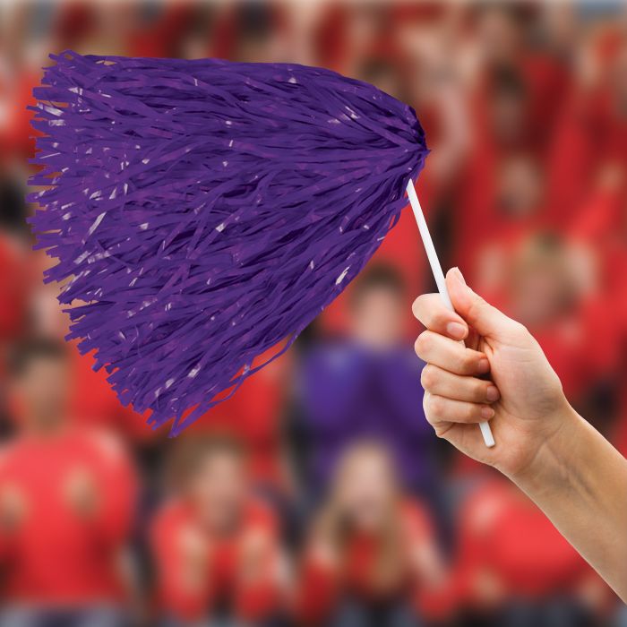 48 Pack Bulk Purple Poly Pom Poms 512 Strand - view 4