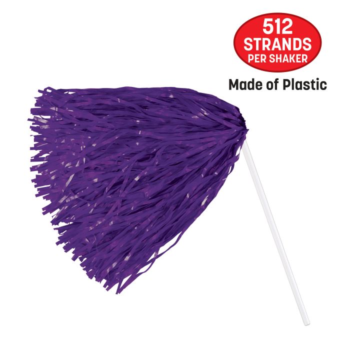 48 Pack Bulk Purple Poly Pom Poms 512 Strand - view 6