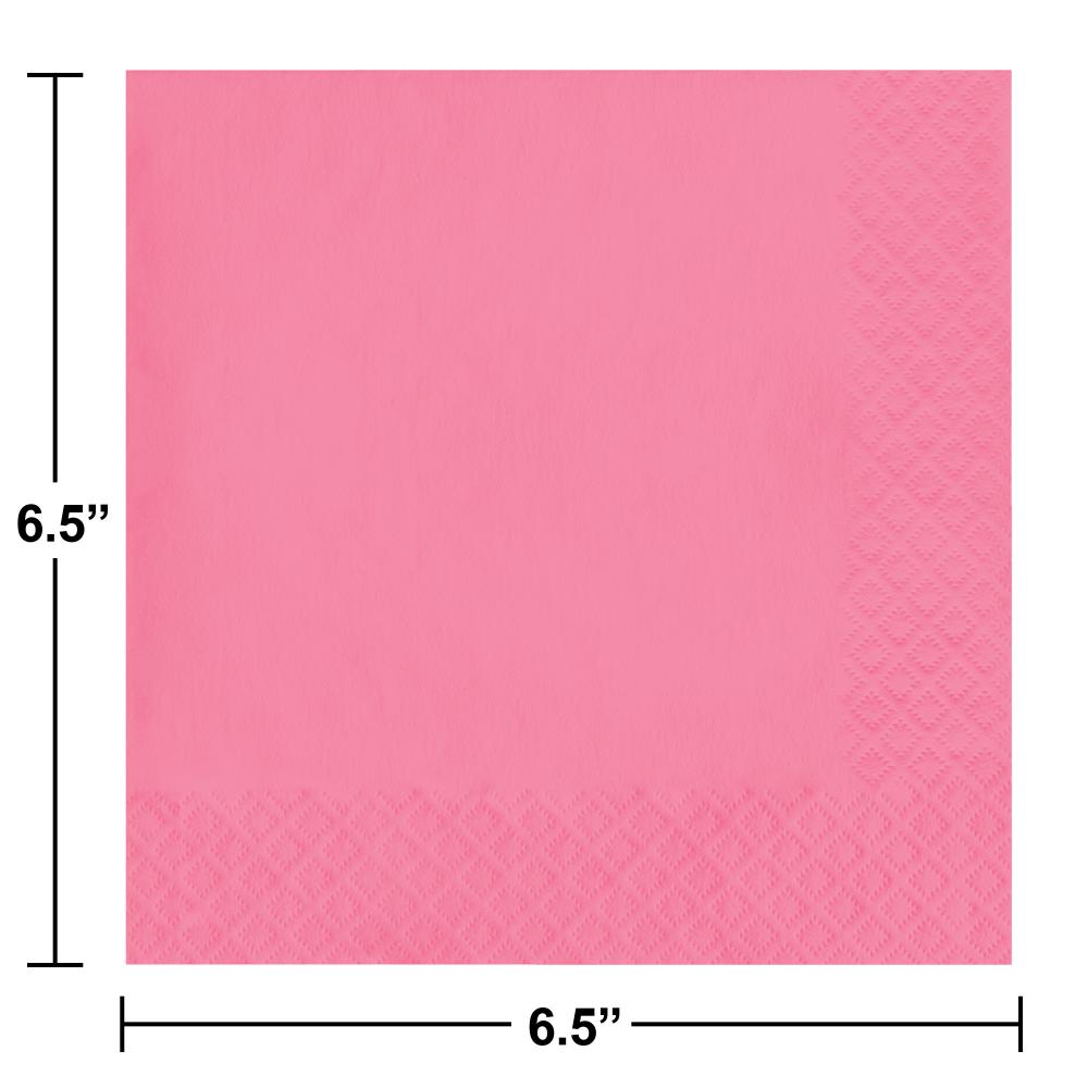 600 pc Bulk Candy Pink 2 Ply Luncheon Napkins