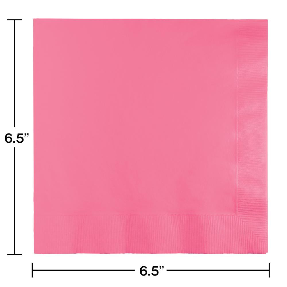 600 pc Bulk Candy Pink 2 Ply Luncheon Napkins