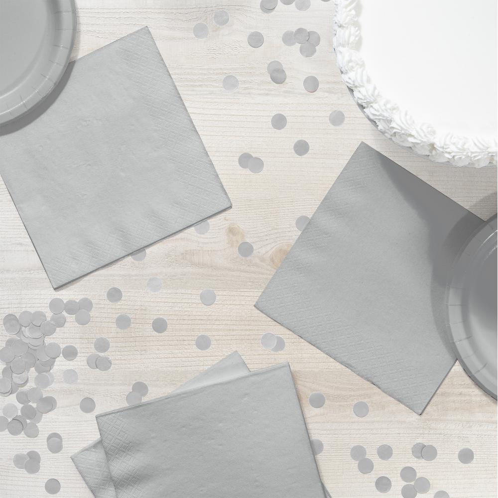 Shimmering Silver Luncheon Napkin 2Ply (50/Pkg)