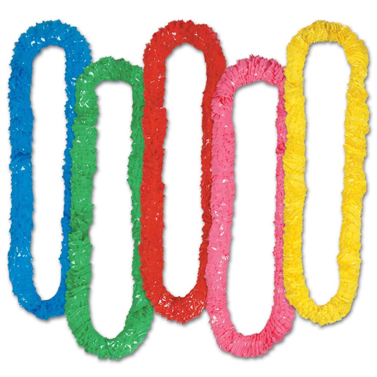 Luau Party Soft-Twist Poly Leis, assorted colors - Bulk 144 Pack