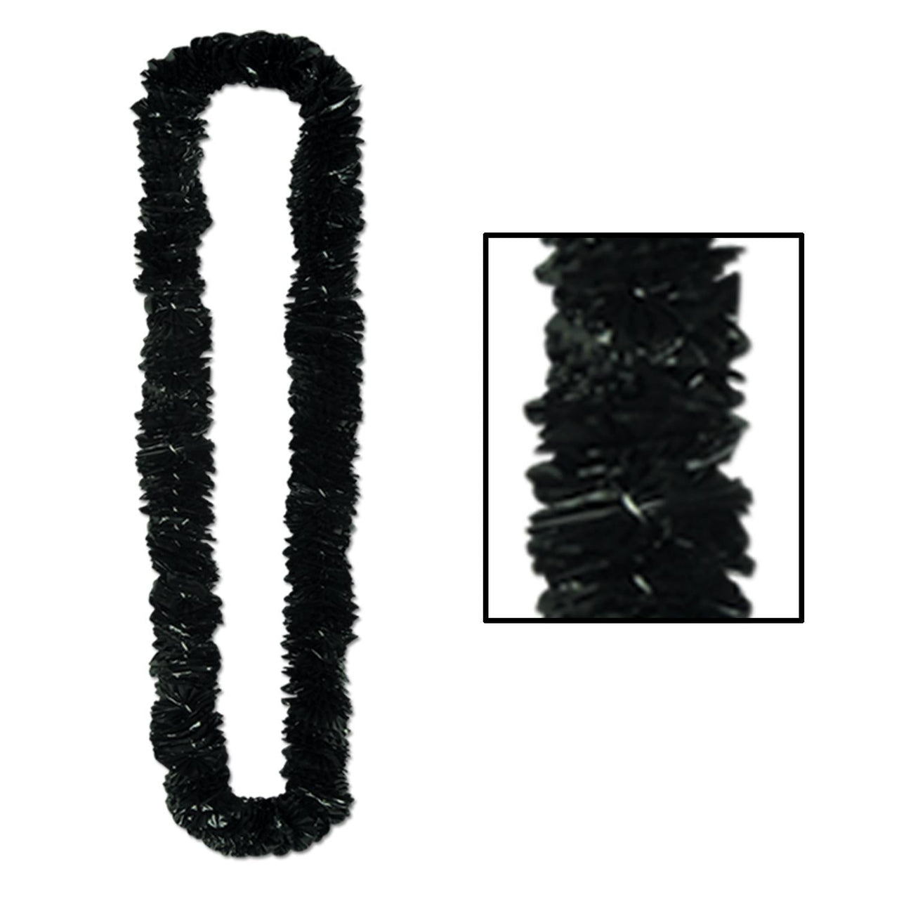 Soft-Twist Poly Lei - black - Bulk 144 Pack