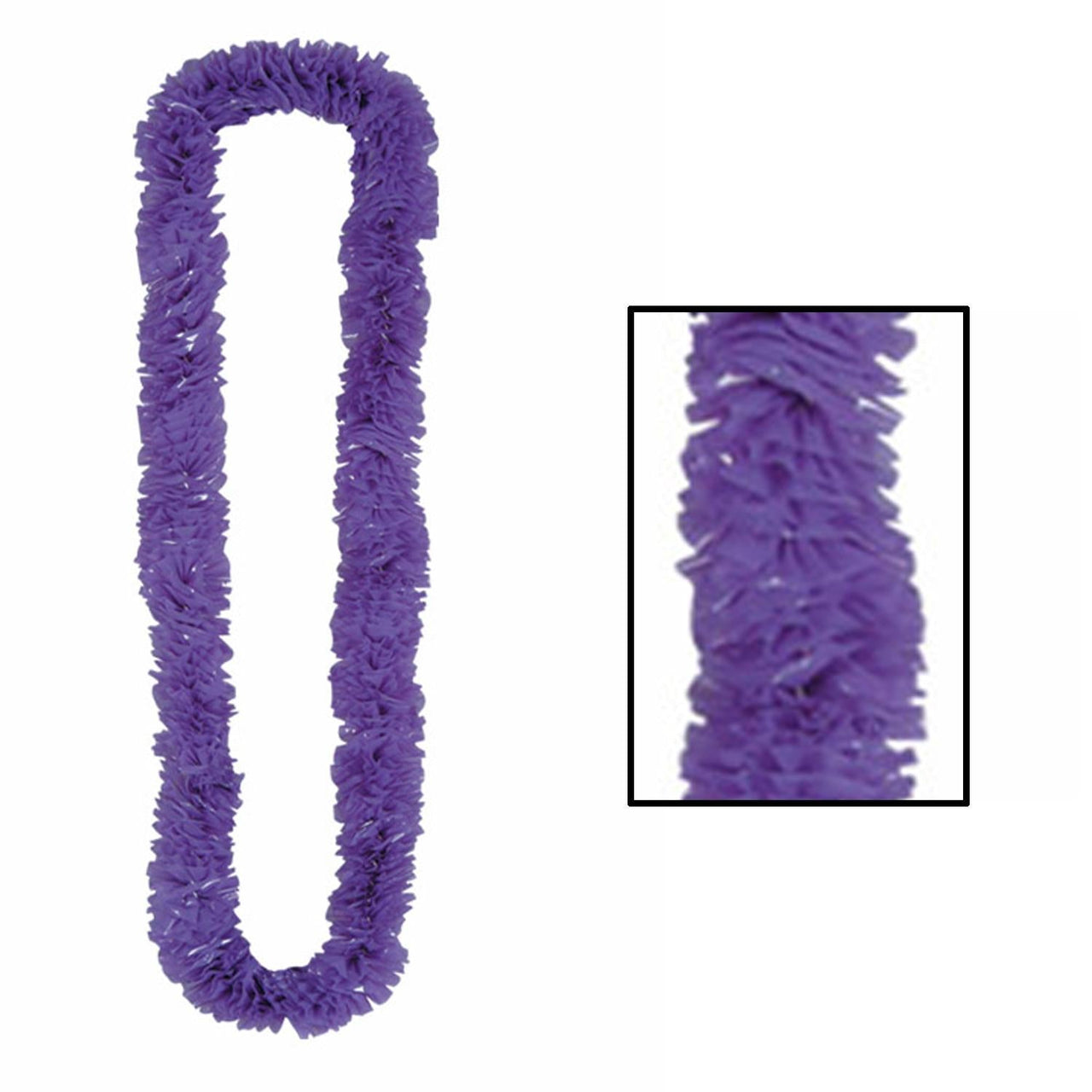 Luau Party Soft-Twist Poly Leis - purple - Bulk 144 Pack
