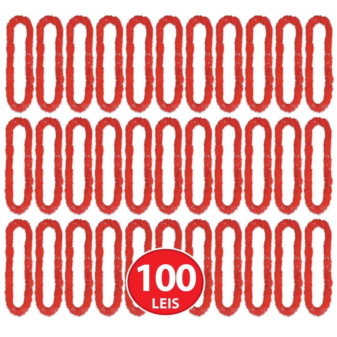 Luau Party Supplies - Soft-Twist Poly Leis with Labeled Box