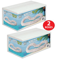 Luau Party Supplies - Soft-Twist Poly Leis with Labeled Box