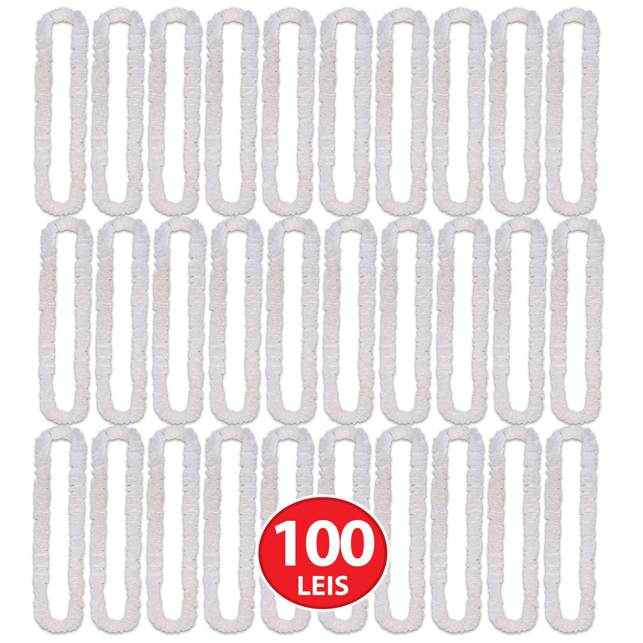 Luau Party Supplies - Soft-Twist Poly Leis with Labeled Box