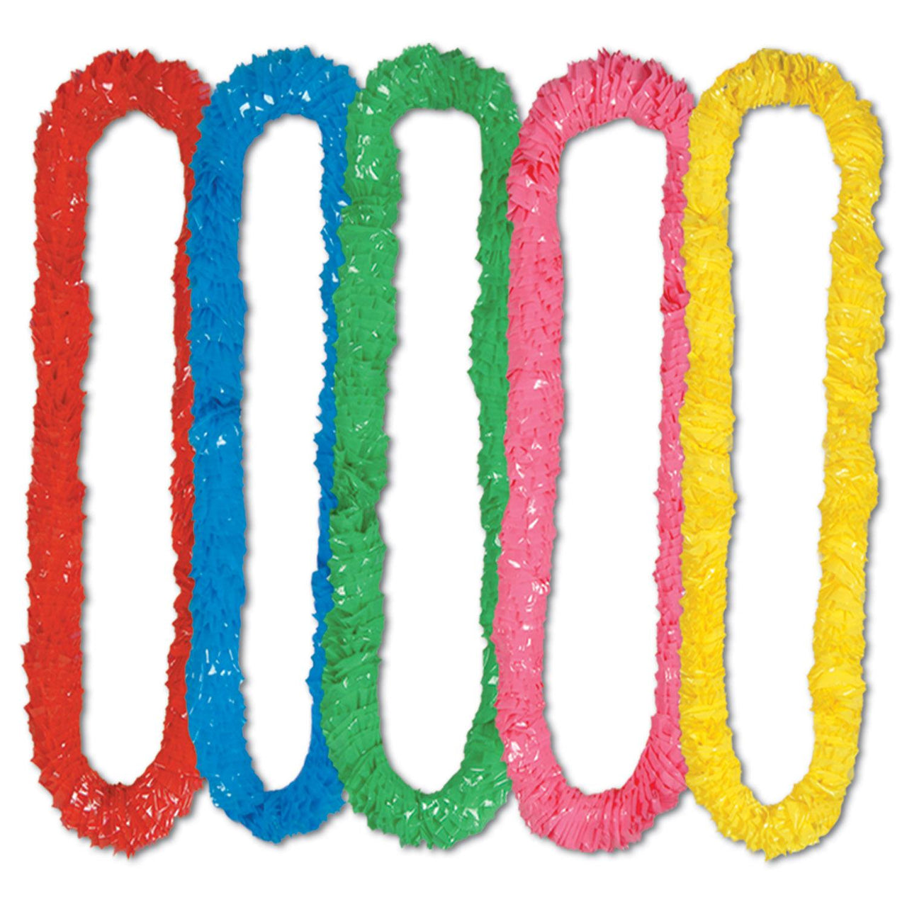 Luau Party Soft-Twist Poly Leis, Asst colors - Bulk 144 Pack