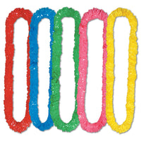 Luau Party Soft-Twist Poly Leis, Asst colors - Bulk 144 Pack