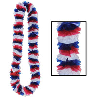 Soft-Twist Patriotic Poly Leis - Bulk/100 Leis