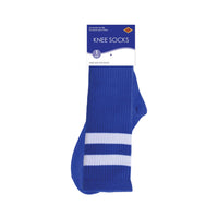 12 Pack Bulk Blue Knee Socks One Size Fits Most for Spirit & Costumes