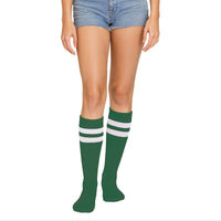12 Pack Bulk Green Knee Socks One Size Fits Most