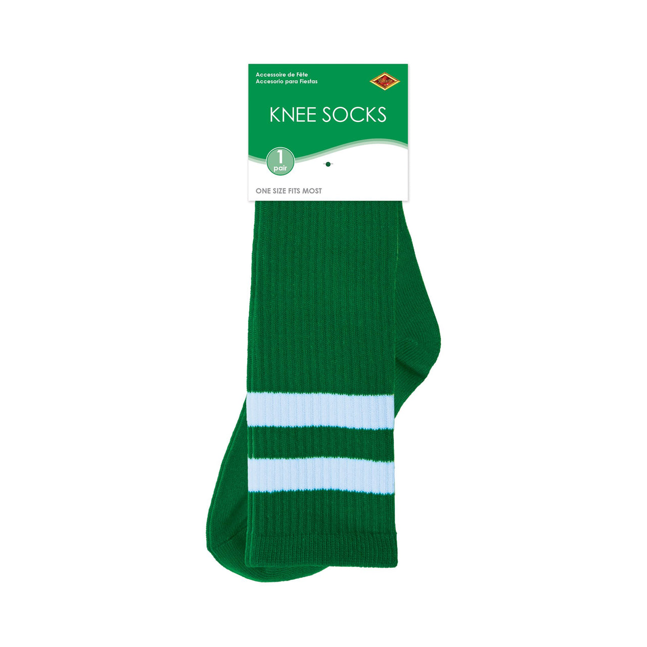 12 Pack Bulk Green Knee Socks One Size Fits Most