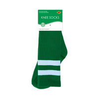 12 Pack Bulk Green Knee Socks One Size Fits Most