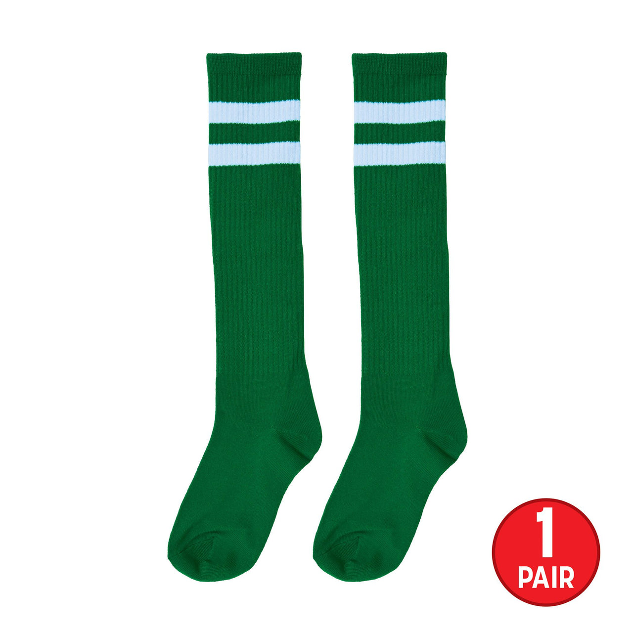 12 Pack Bulk Green Knee Socks One Size Fits Most