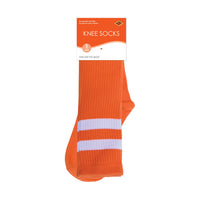 12 Pack Bulk Orange Knee High Socks Spirit, School & Halloween Fun!